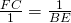 \frac{FC}{1}=\frac{1}{BE}