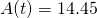 A(t)=14.45