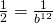 \frac{1}{2}=\frac{1}{b^{12}}