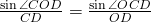 \frac{\sin{\angle{COD}}}{CD}= \frac{\sin{\angle{OCD}}}{OD}